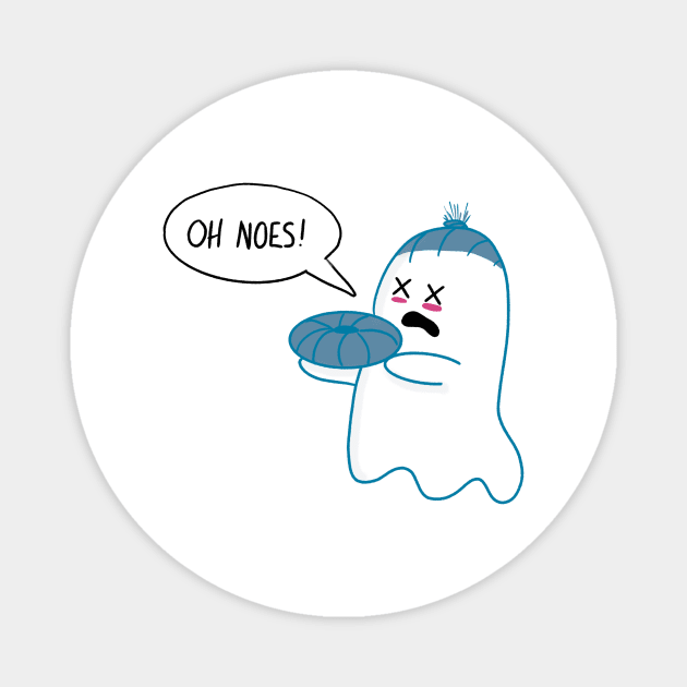 Little Ghost Beheaded Magnet by nathalieaynie